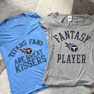 Blue and Gray Graphic T-Shirts